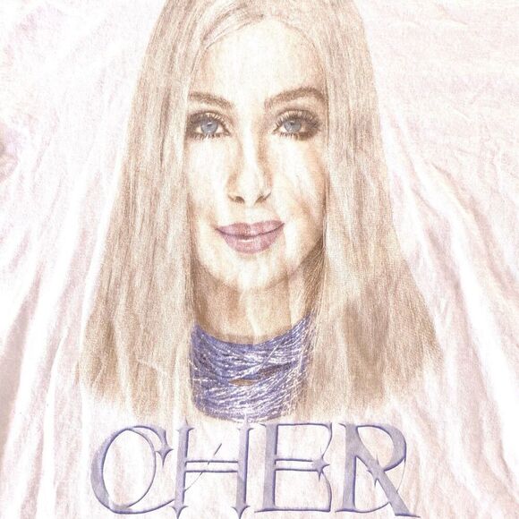 RARE Vintage Cher 2002 Tour T-shirt Big Graphic Sz XL Living Proof‎ Music Y2K - Picture 2 of 5